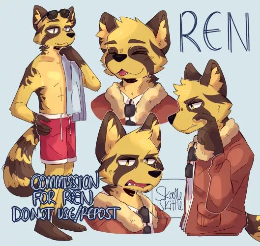 commission for ren [art by me @skootleskittle everywhere!]