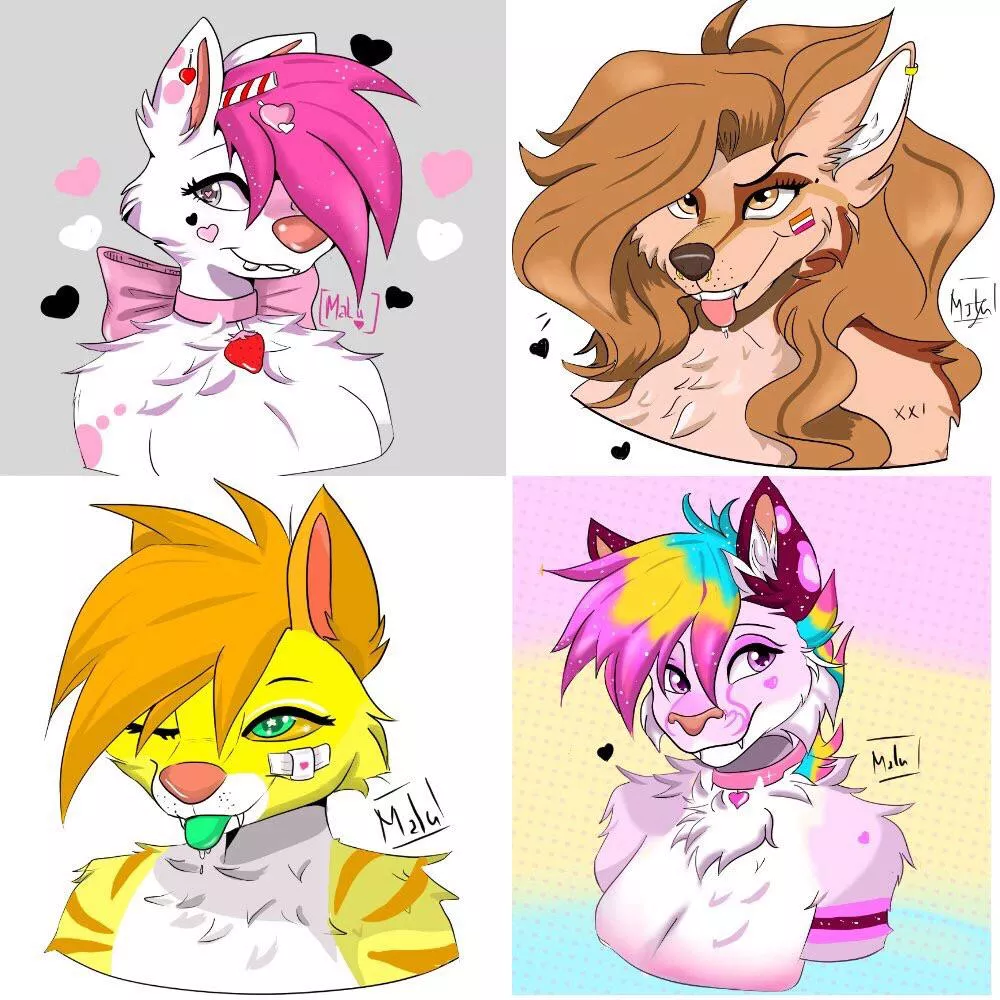 Commission I was did in this weekend (headshot commission are open for 10$ )