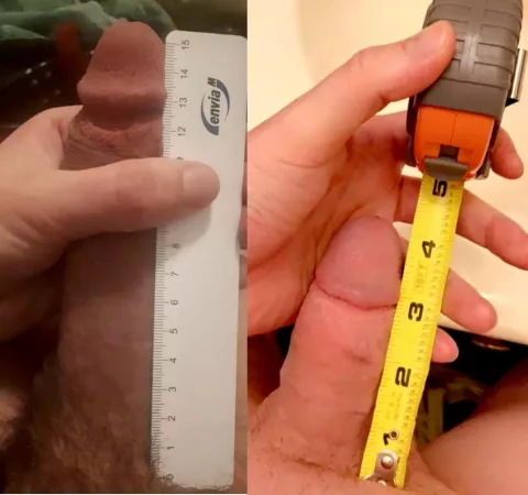 Compared with a guy on Reddit for the first time.. don’t know cm but think I’m a little smaller