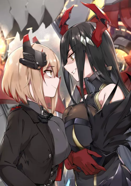 Competition For Shkikkan-sama~❤ (KMS Fredrich Der Grosse & KMS Roon, Azur Lane, Ironblood Faction)