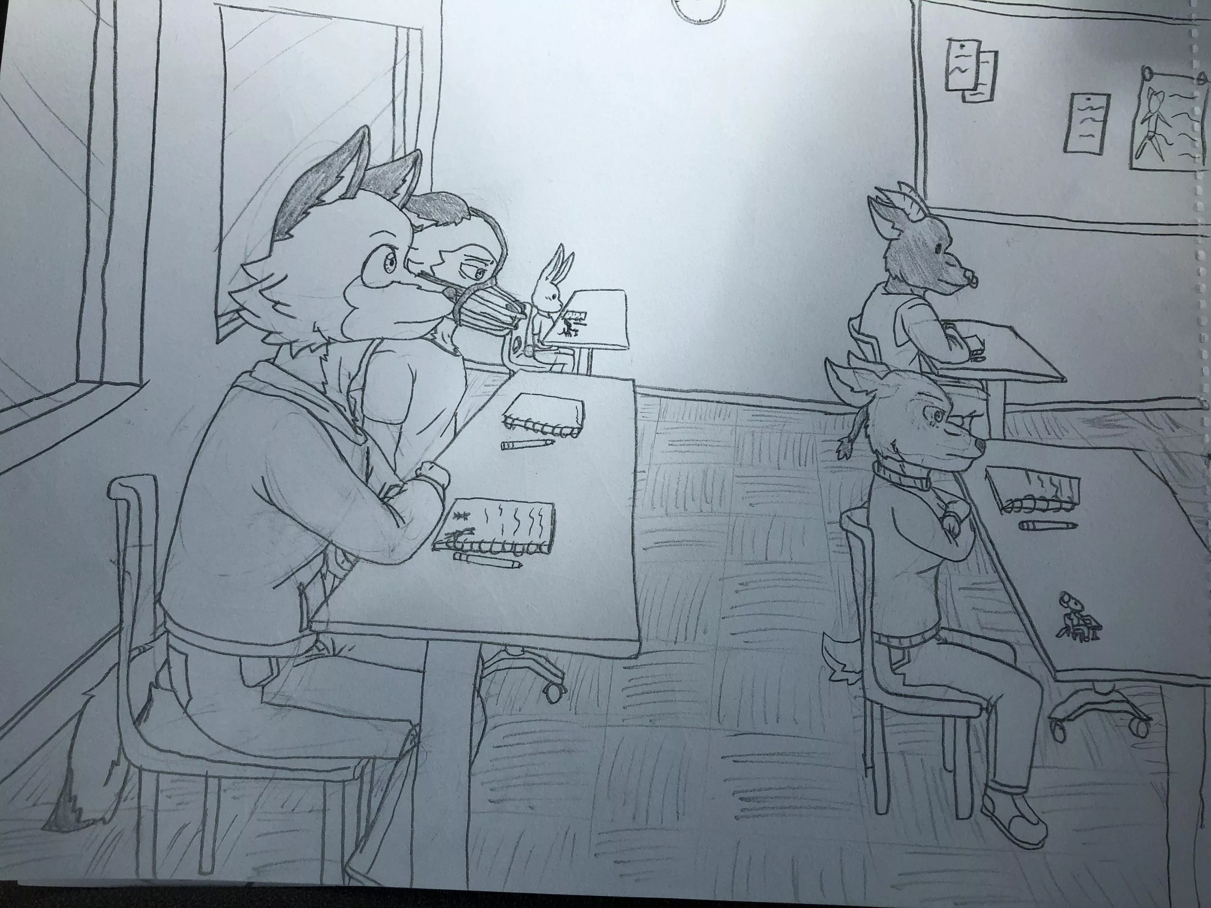 Concept art for a Beastars fanfic I’ve been working on. Probably not gonna finish/post it tho.