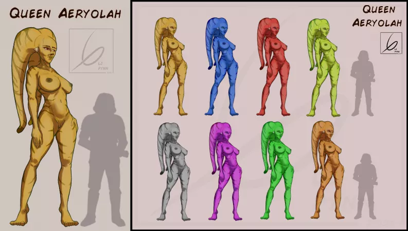 Concepting my Amazonian-Inspired Twi'lek Warrior Queen OC [@LjPynn]