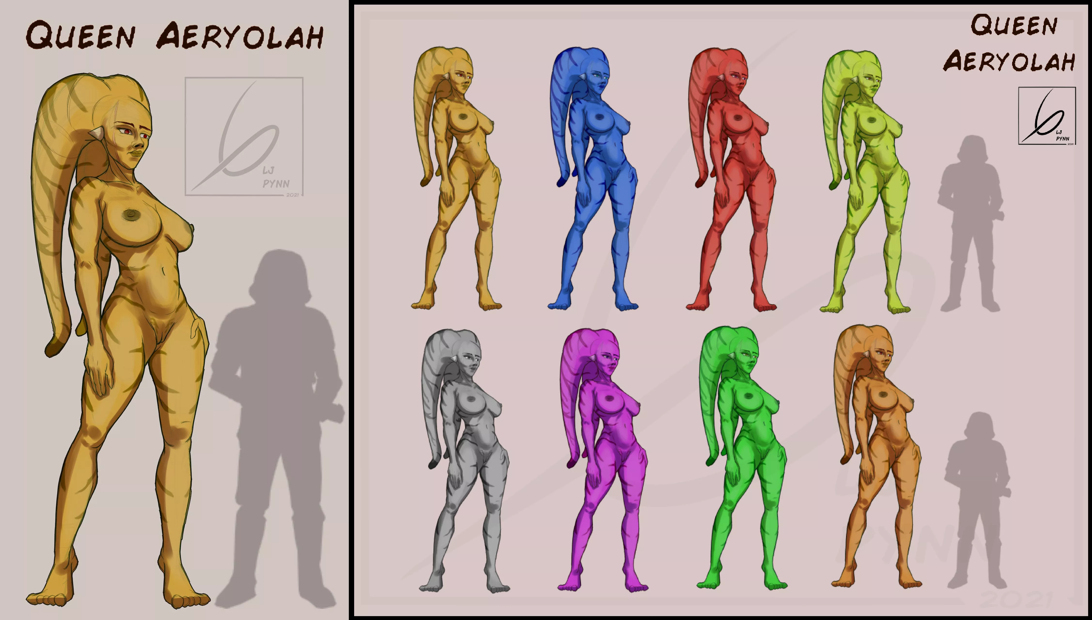 Concepting my Amazonian-Inspired Twi'lek Warrior Queen OC [@LjPynn]