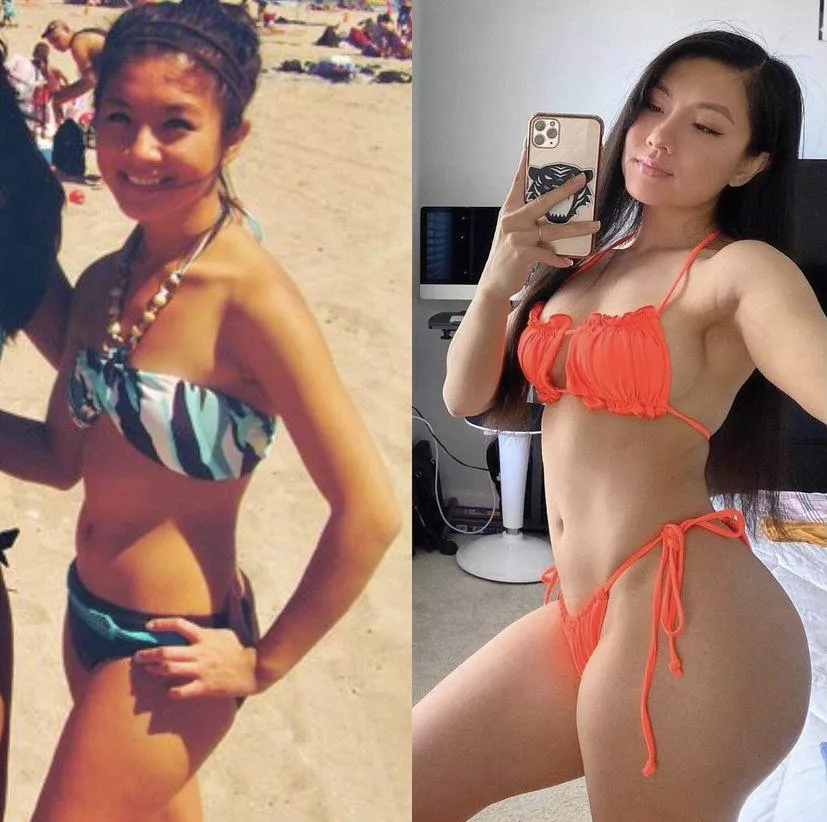 Confident with her new thickness Confident with her new thickness