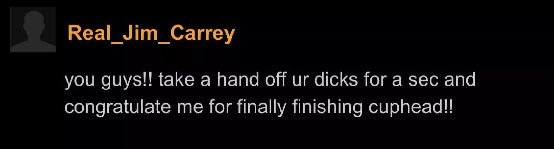 Congrats Jim Carrey