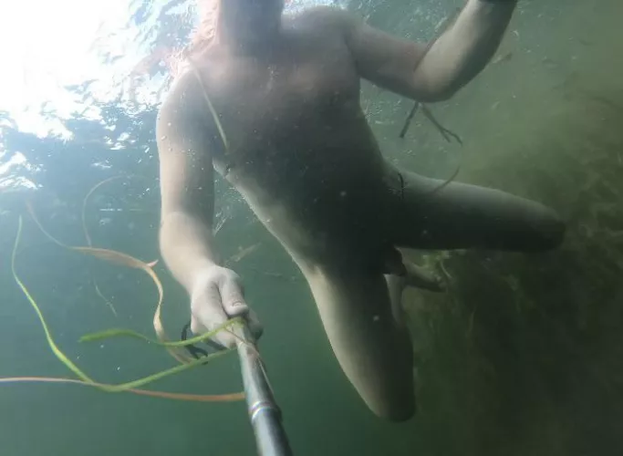 Connecting with nature on a nude spring dive this afternoon! (M) Connecting with nature on a nude spring dive this afternoon! (M)