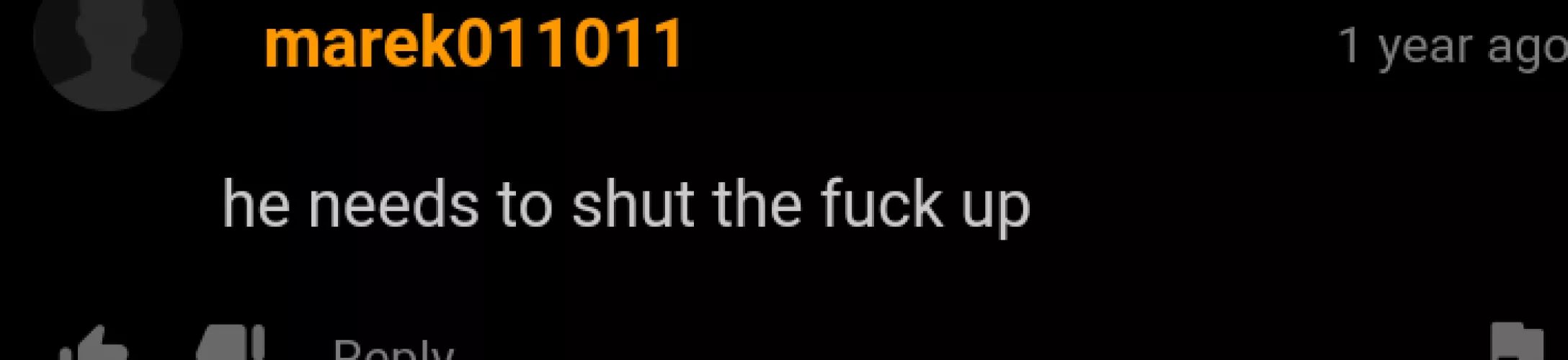 Context : dude was speaking in some weird ass voice
