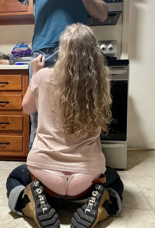 Cooking up something in the kitchen