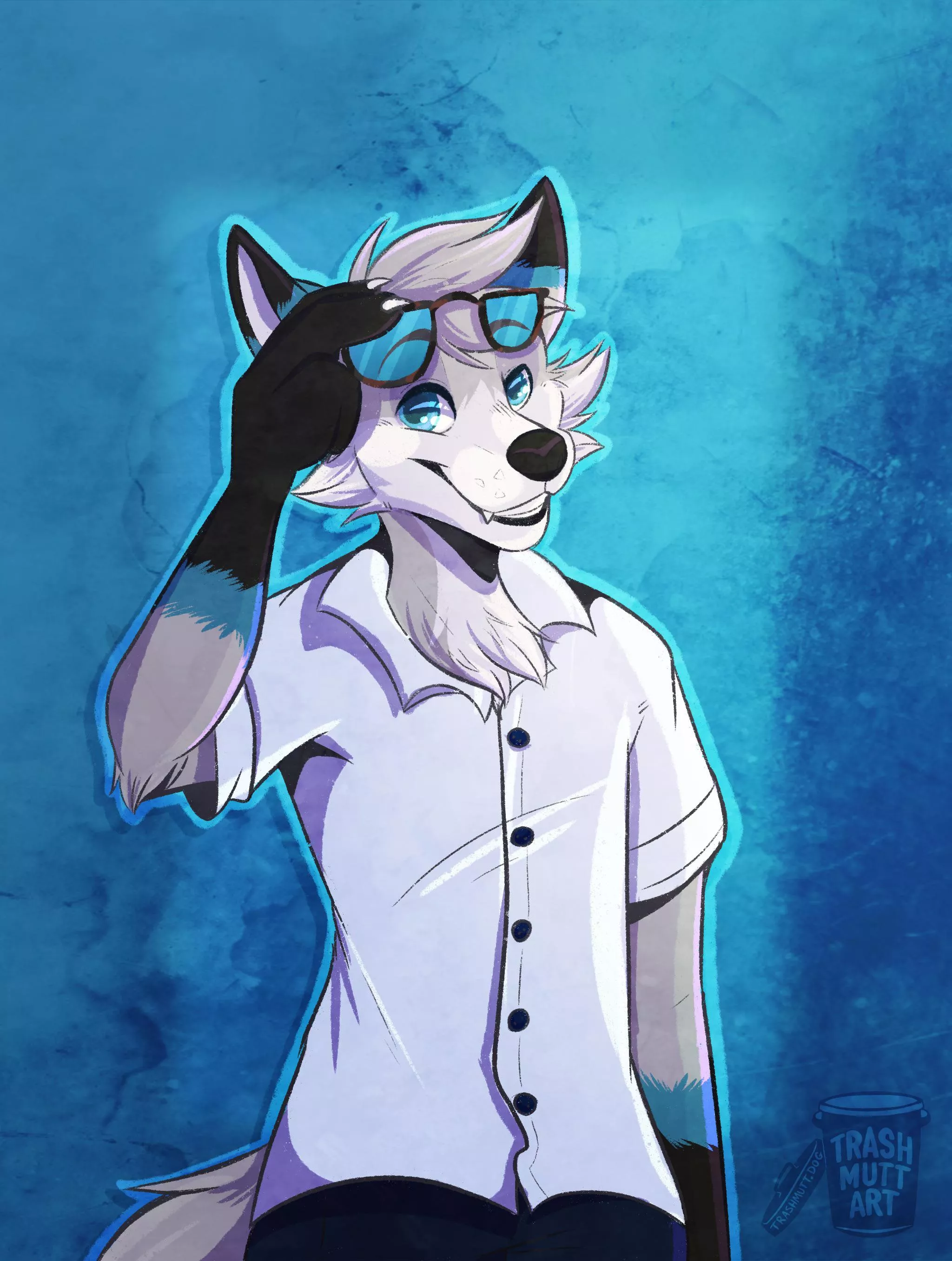 Cool Fox 🦊 (art by me - TrashmuttArt on Twitter)