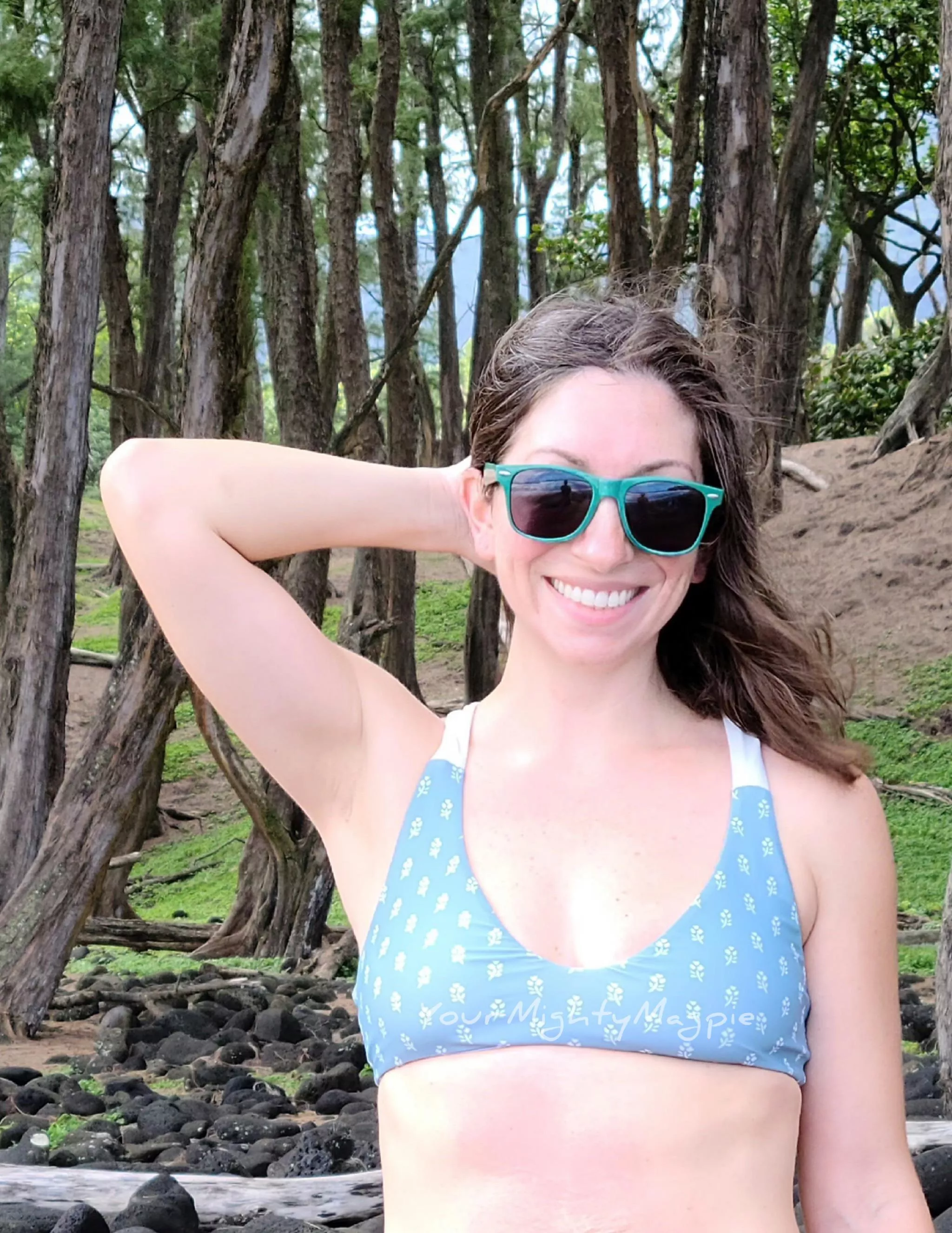 Cooling off after a breathtaking tropical hike 🌴