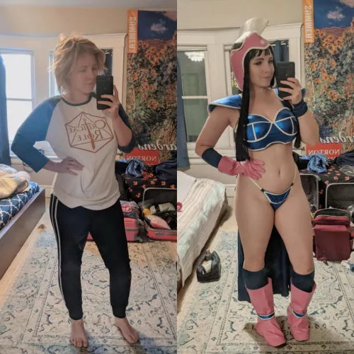 Cosplayer vs Cosplay! Chichi from Dragonball by simrell
