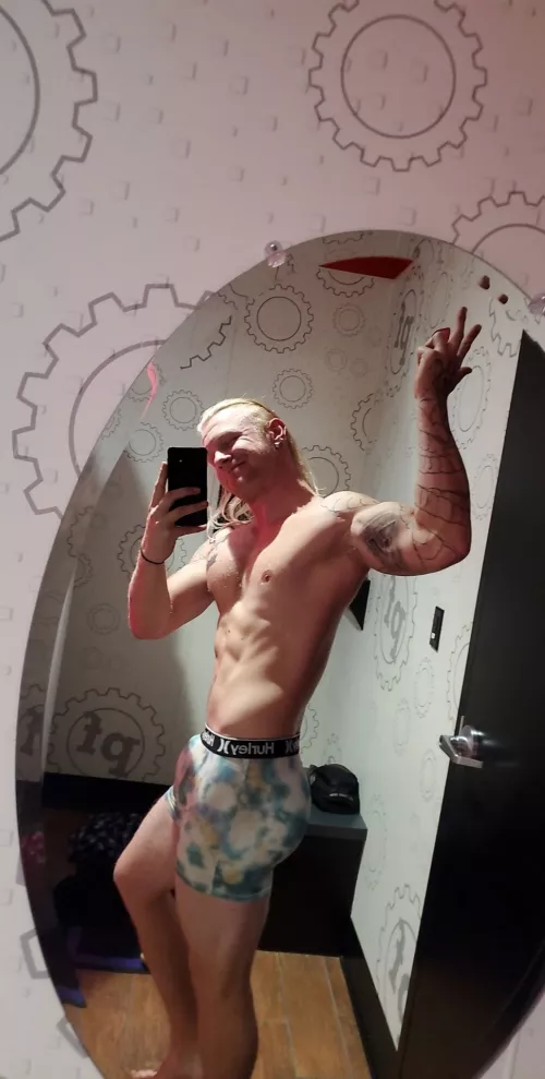 Could use some help getting outta these boxers...