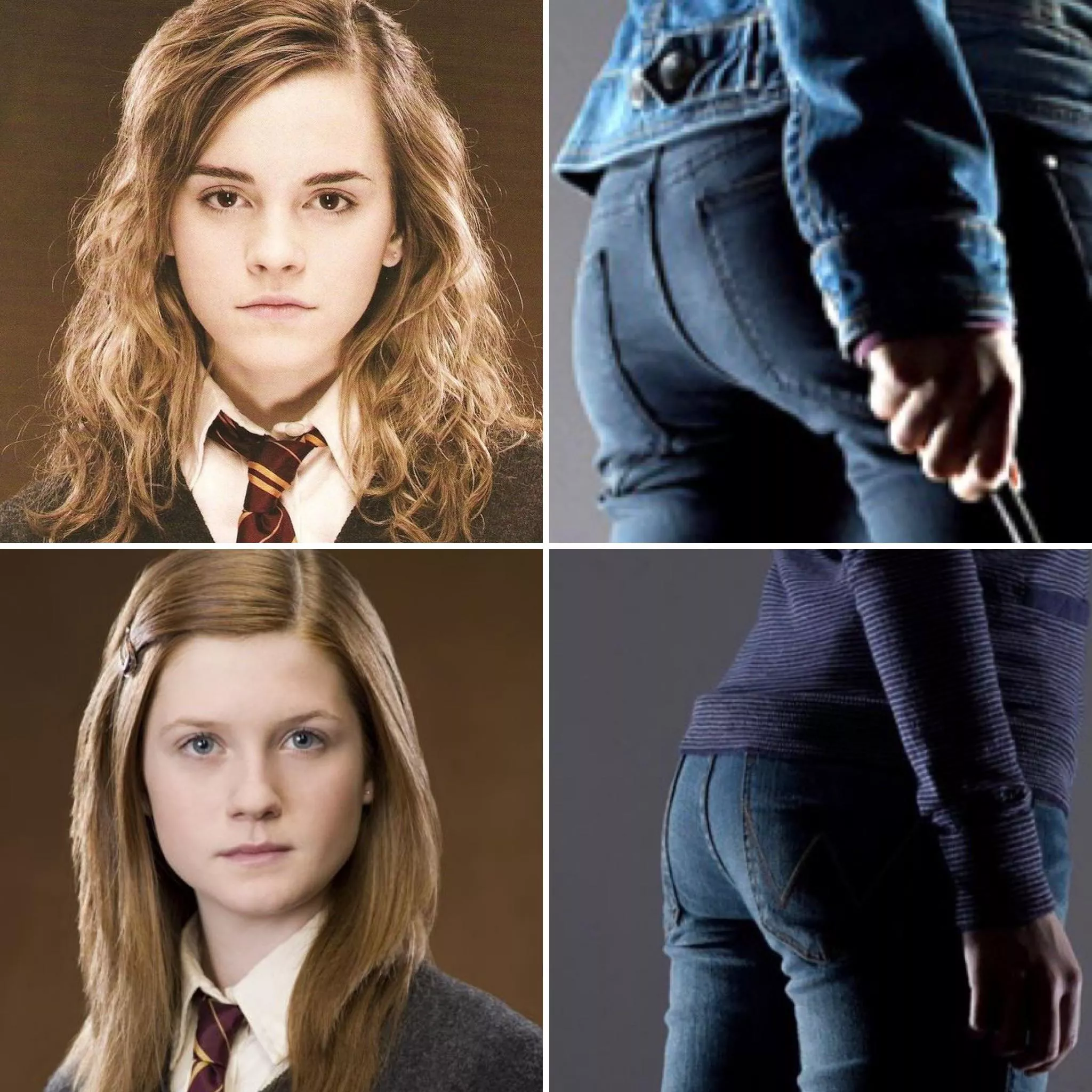 Couldn’t find any pictures of Luna’s ass. But each Hogwarts whore and their asses