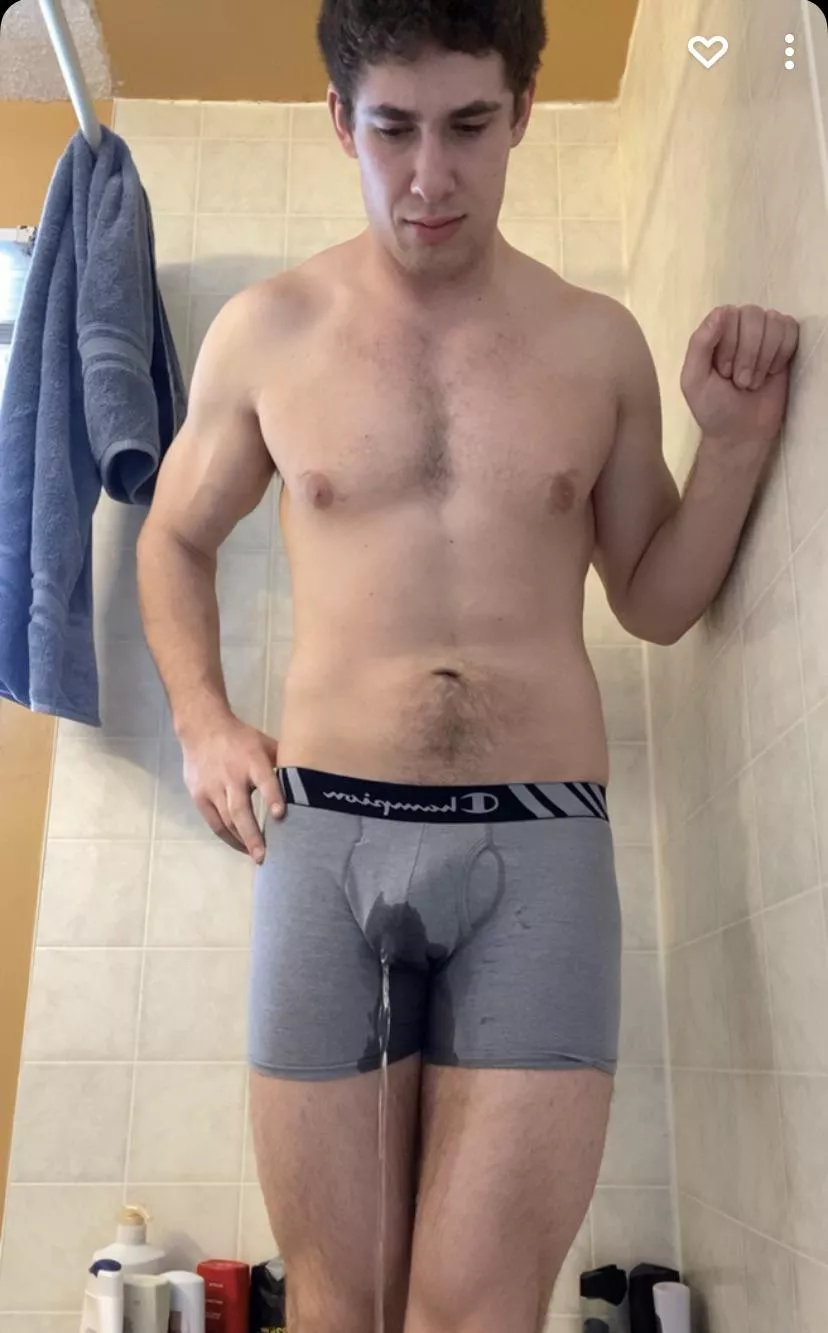 Couldn’t hold it long enough to take them off Couldn’t hold it long enough to take them off