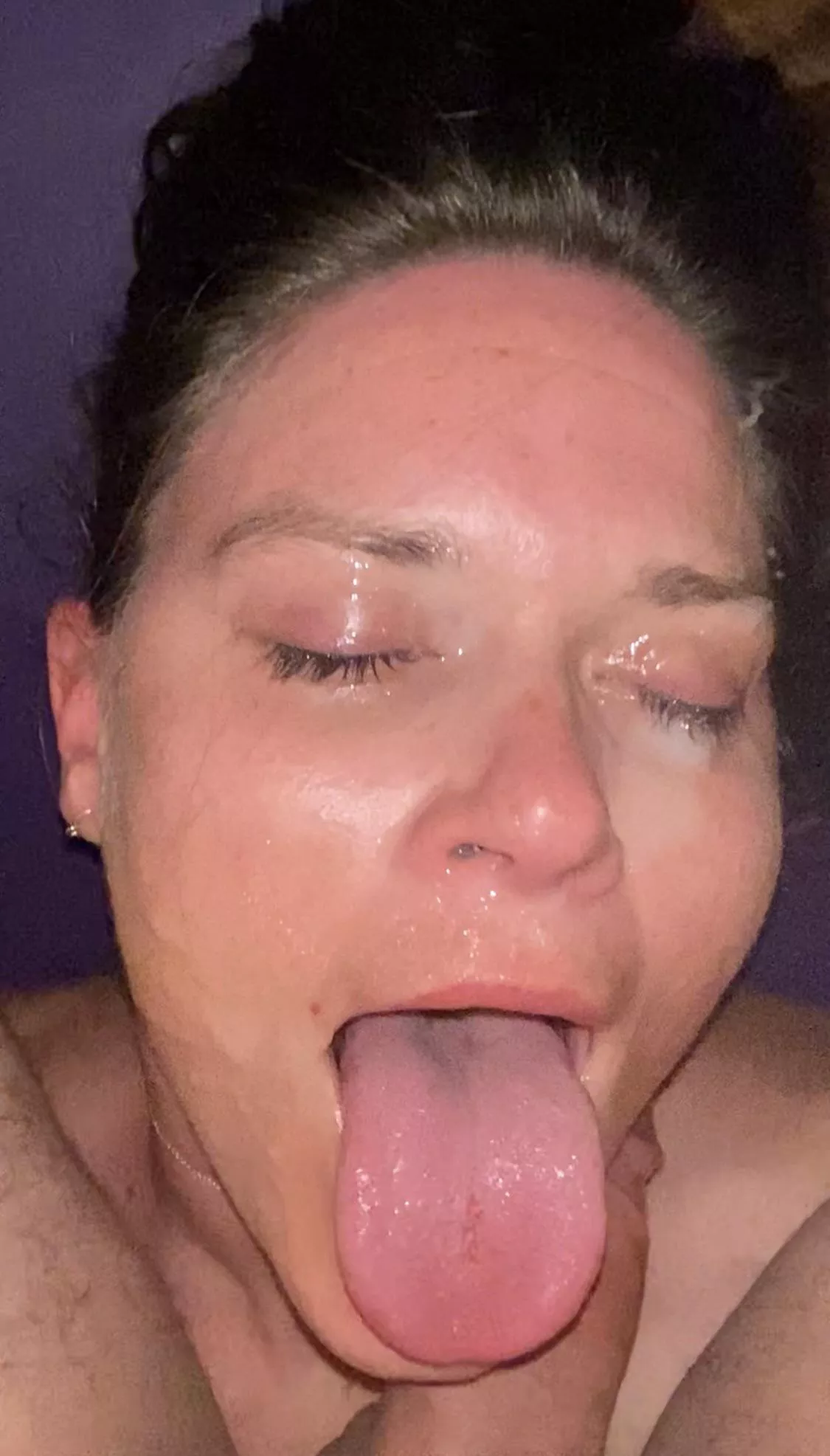 Covered in cum and I’m always begging for more cum. Thank god I have some cock lined up for next week‘s business trip Covered in cum and I’m always begging for more cum. Thank god I have some cock lined up for next week‘s business trip