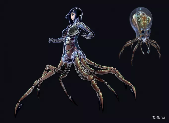 Crabsquid from Subnautica