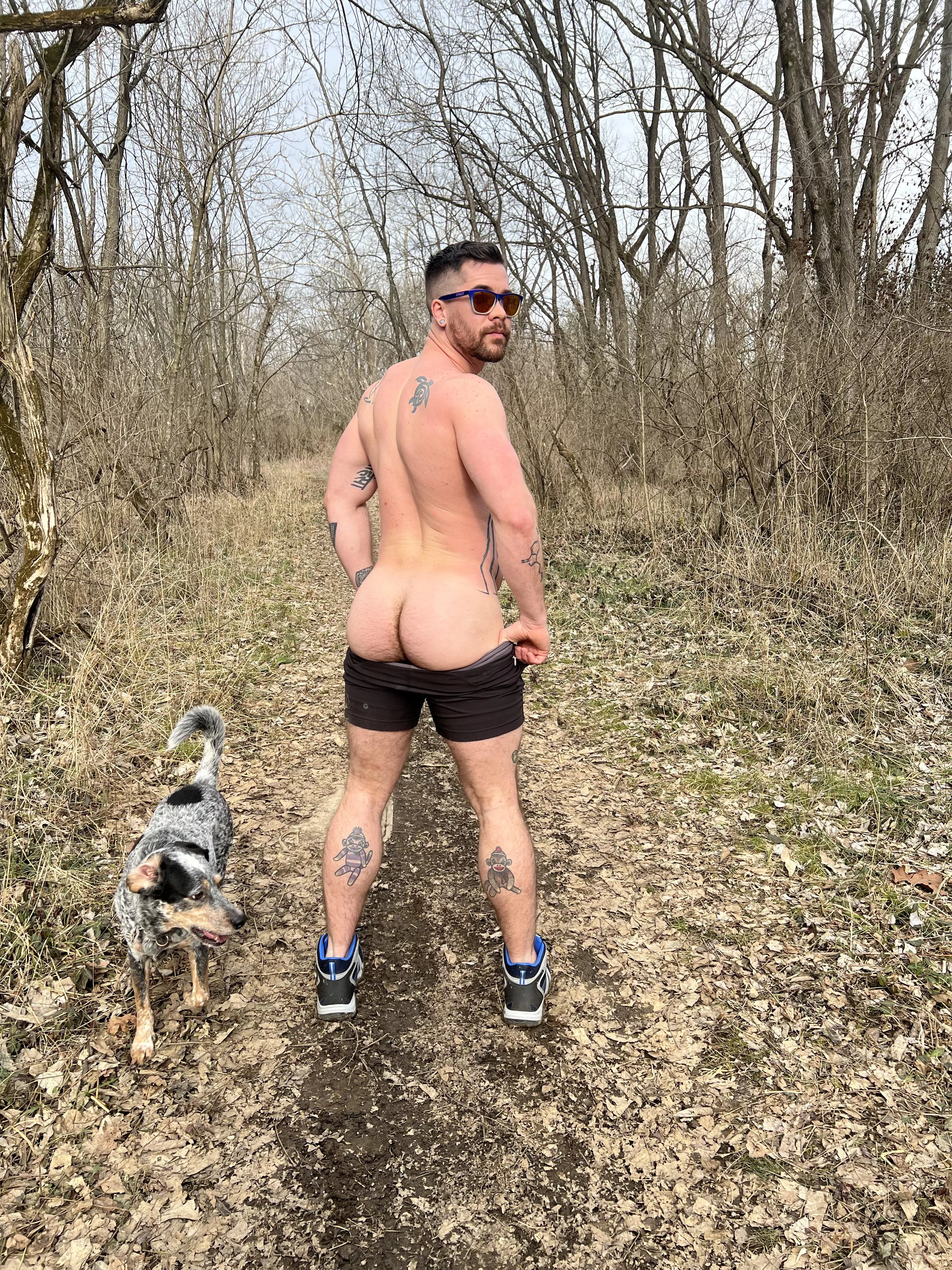 Cruising the hiking trail