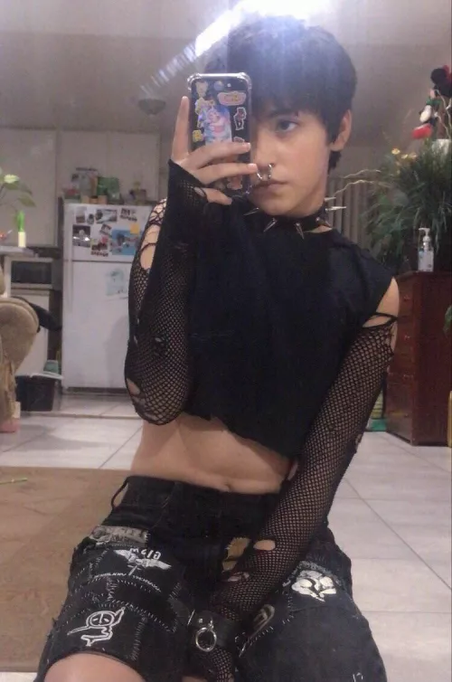 crust punk femboy! c: crust punk femboy! c: