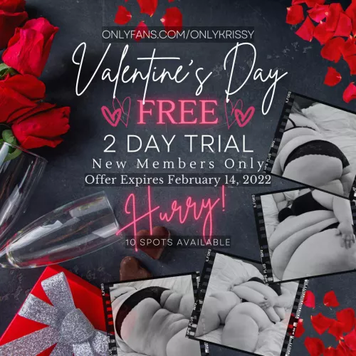 💋Cum Grab Your 2 Day FREE Trial 💋 Hurry! Only 10 spots available. ♥️Offer expires on February 14, 2022♥️
