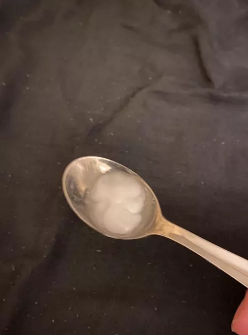 Cum on a spoon Cum on a spoon