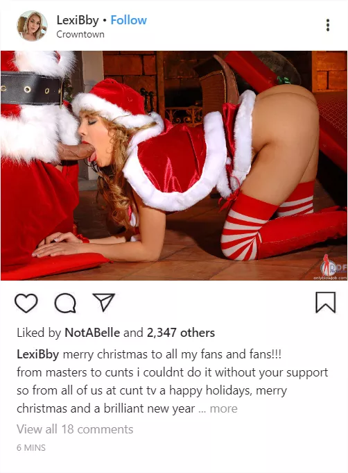 (cuntagram) - hope you have a naughty christmas!!