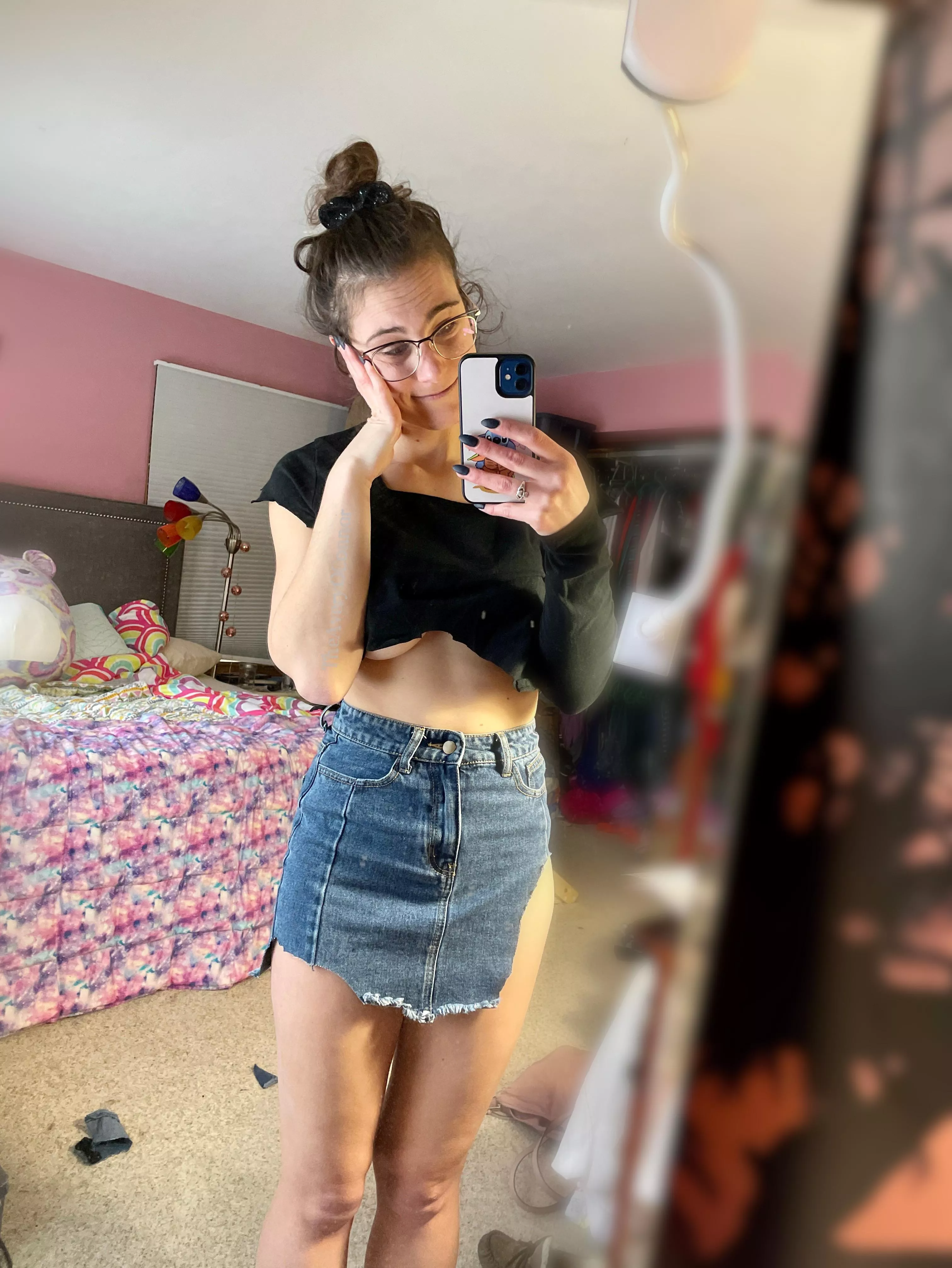 Cut up my top and skirt...it was way more fun than I expected!