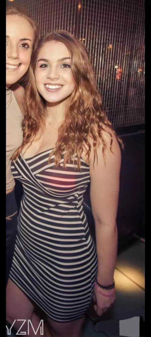 Cute clubber with some big titties