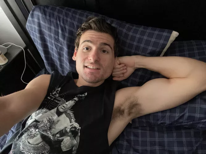 Cute guy with hot armpit