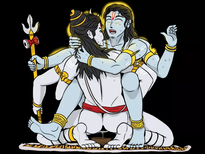 Cute Moaning of The Blue Boi