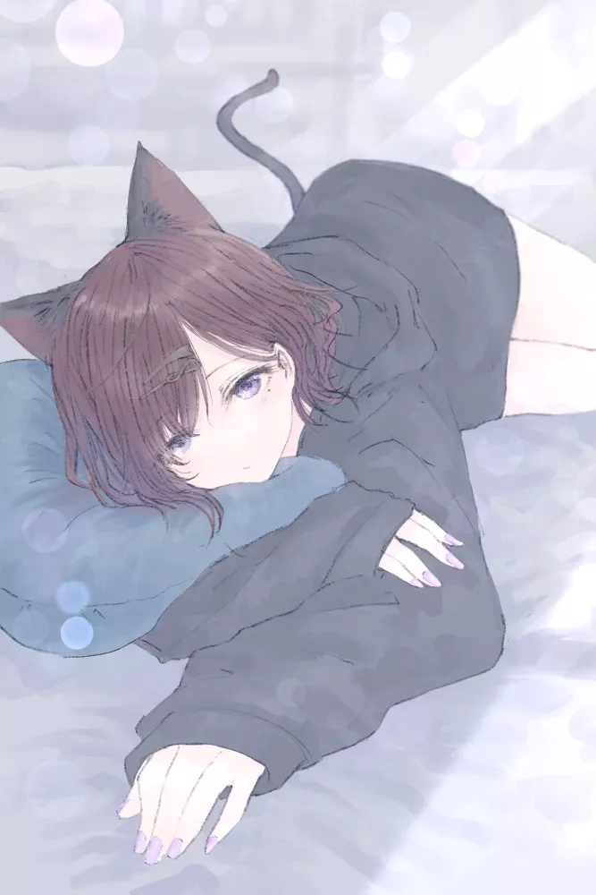 Cute neko~ I know it's not hentai but it's cute af Cute neko~ I know it's not hentai but it's cute af