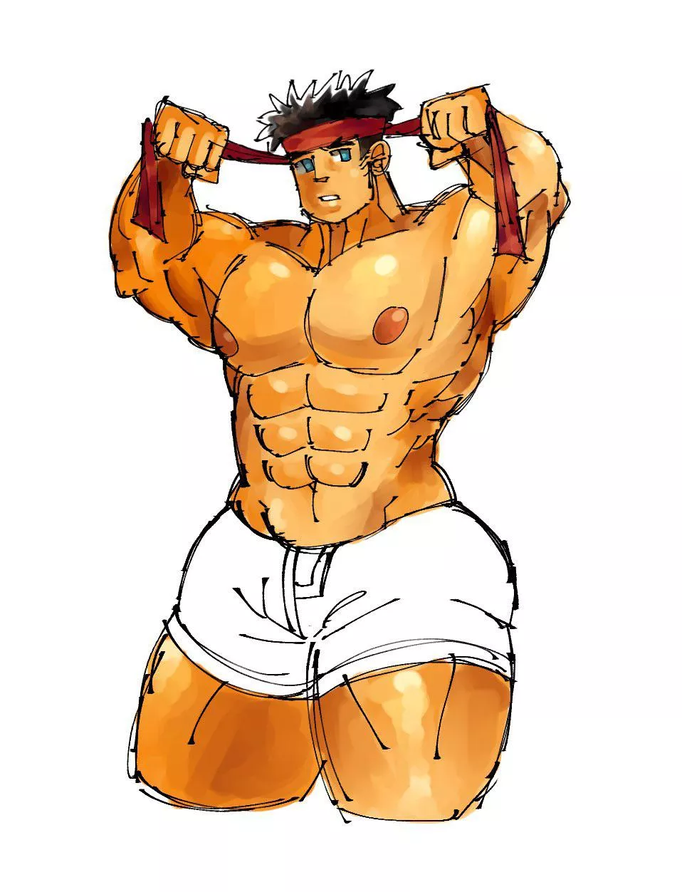 Cute ryu drawing (@vibrant_n64)