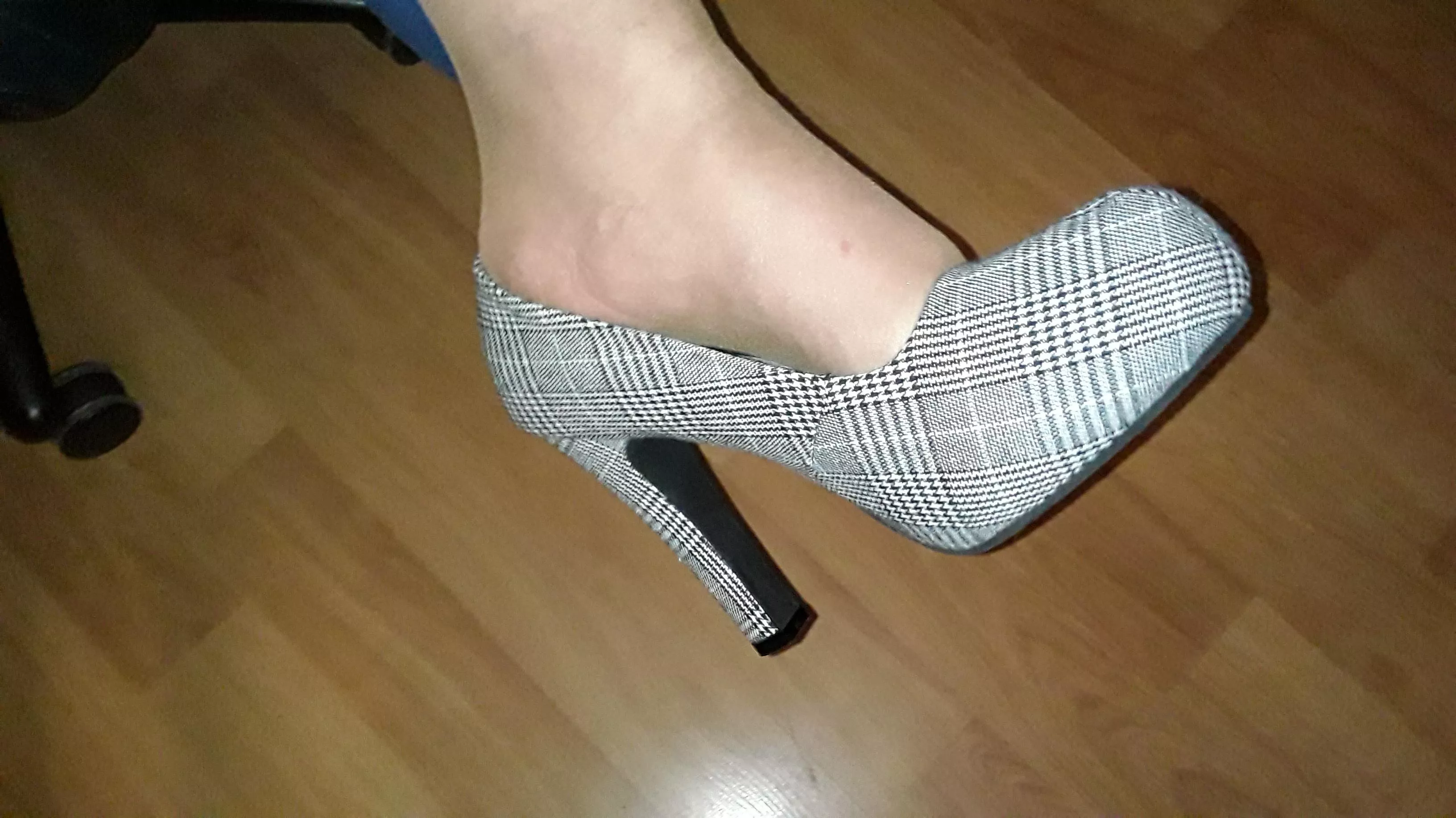 Cute Torrid plaid platforms for today...