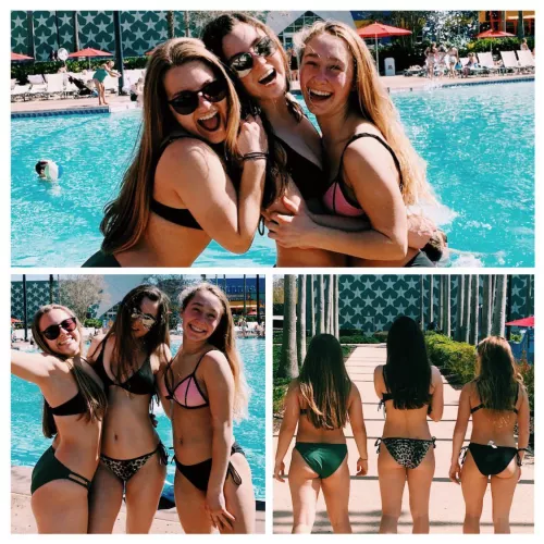 Cuties by the pool Cuties by the pool