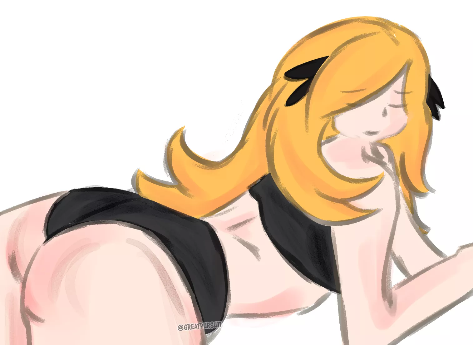 Cynthia relaxing Cynthia relaxing