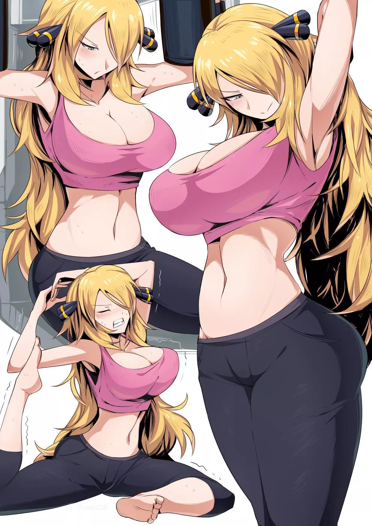 Cynthia working out Cynthia working out
