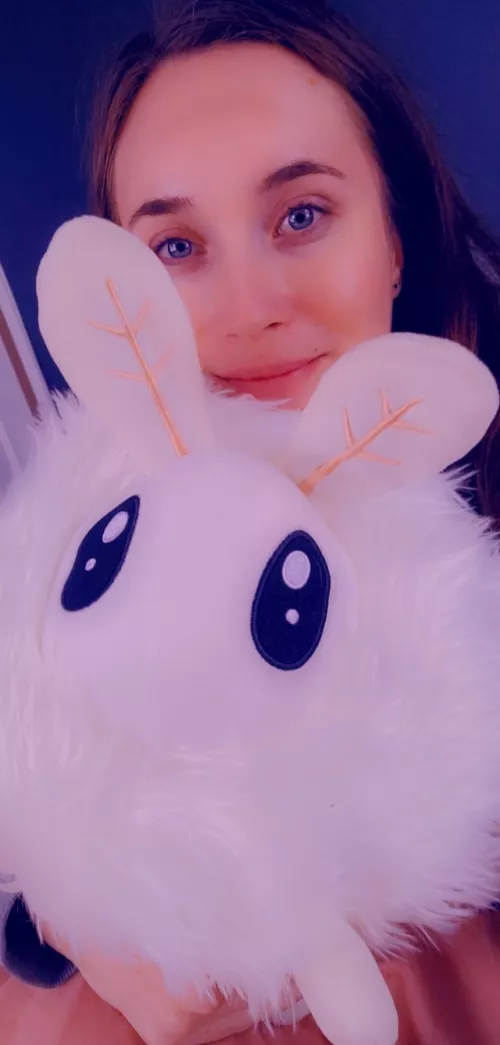 Daddy gots me Sprig for Valentine's Day!! 🥰💕💖 he's so big and fluffffyyyyy