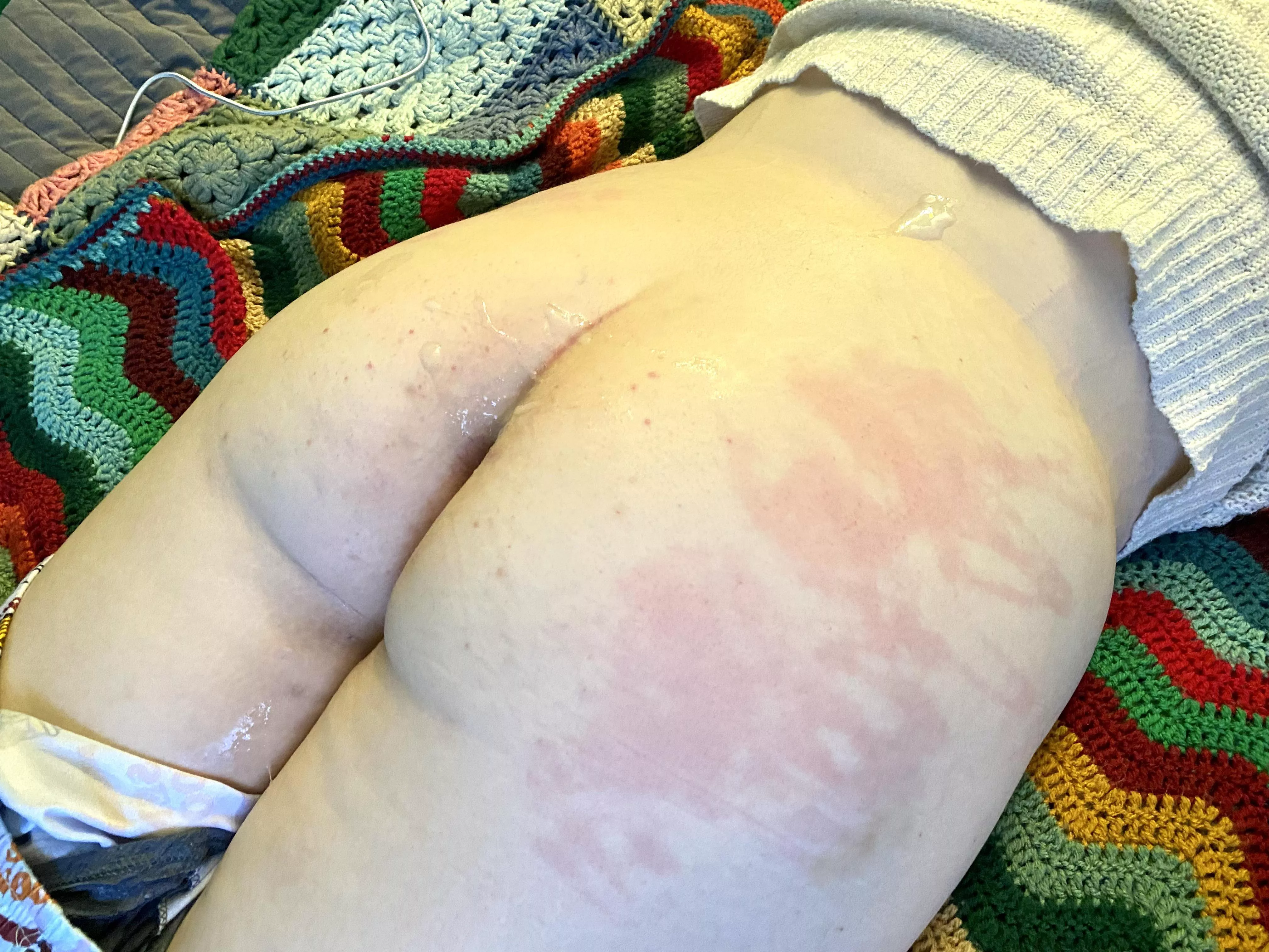 Daddy spanked and unloaded his balls on me