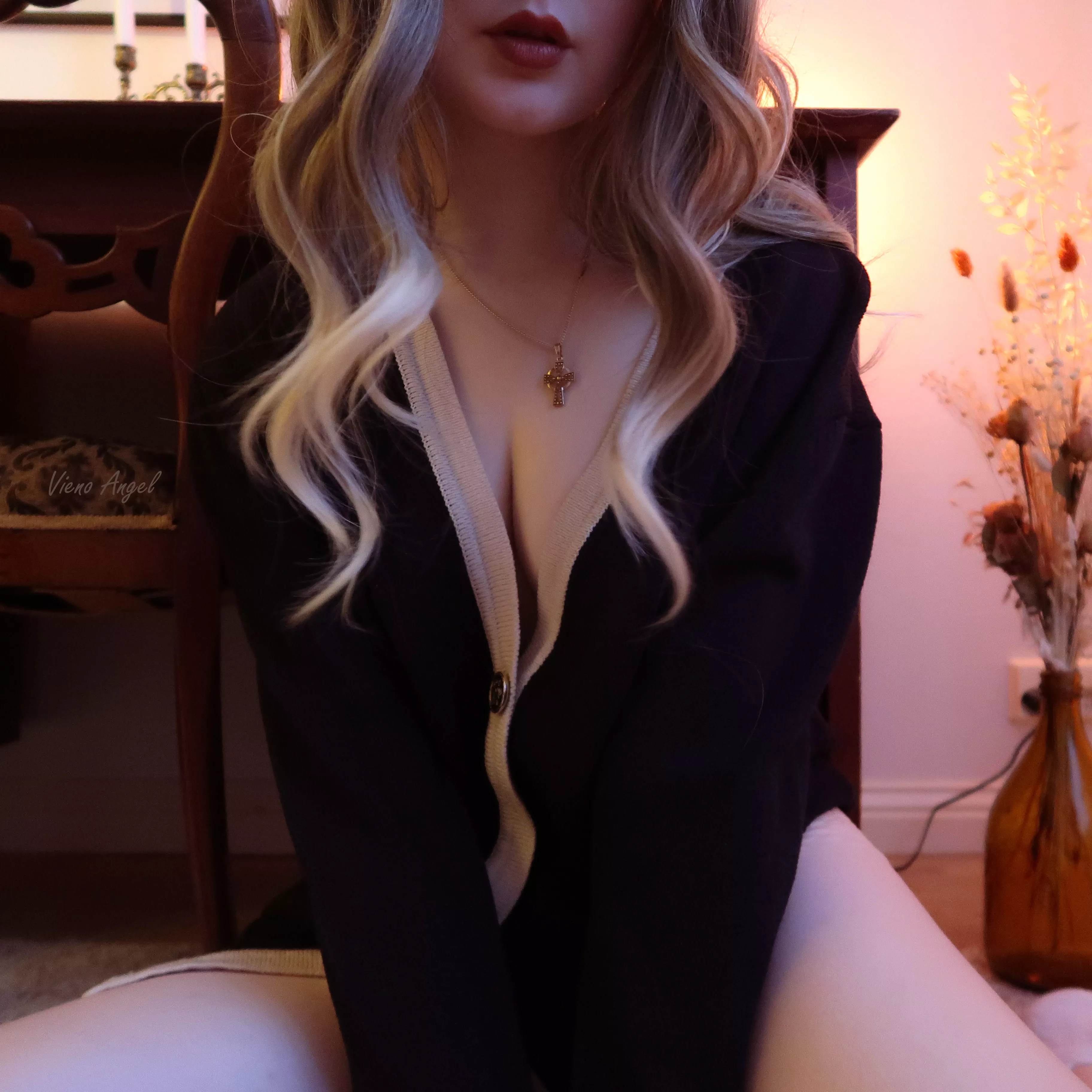 Daddy's little blondie.