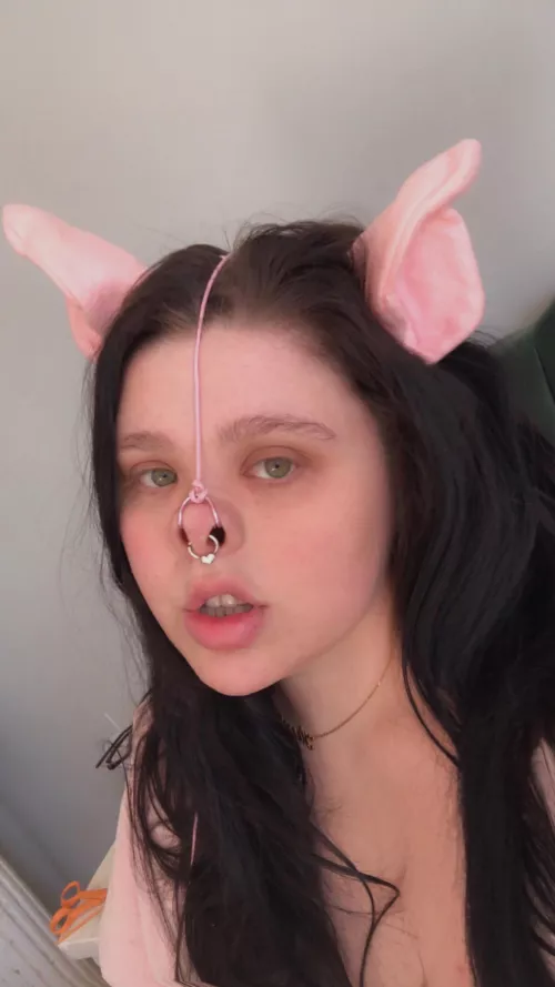 Daddy’s making me be his piggy all the time now 😔