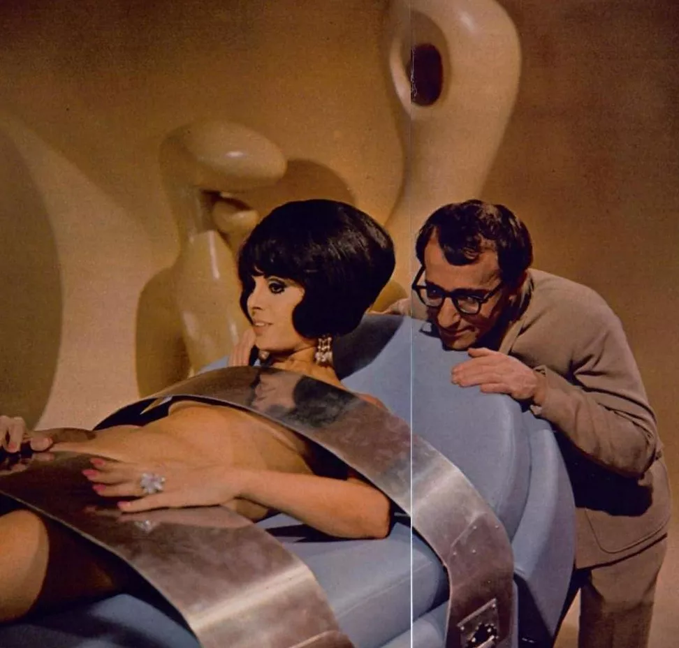Dahlia Levy and Woody Allen, Casino Royale, 1967 Dahlia Levy and Woody Allen, Casino Royale, 1967