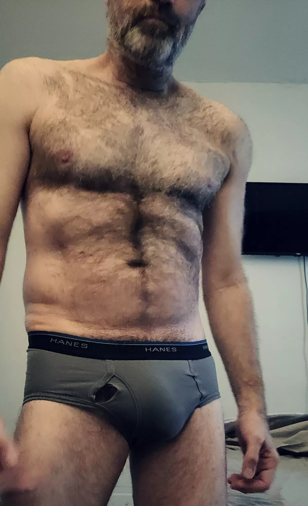 Damn! Have a hole in briefs! Need some new ones 😎