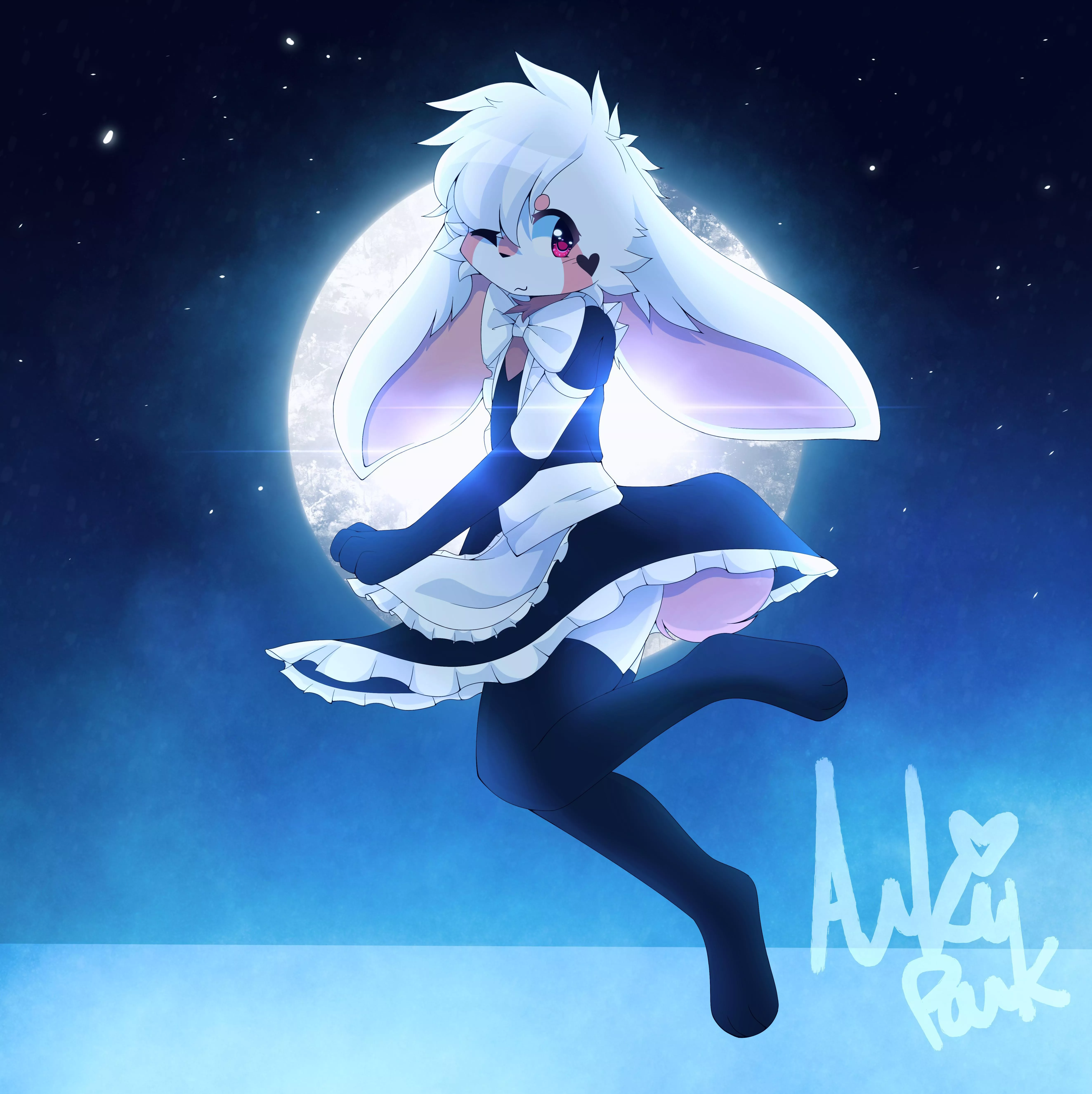 Dancing in the moonlight (art by me, @arkiuvu on twitter)
