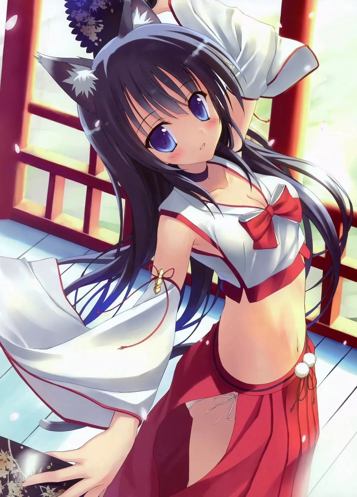 Dancing shrine maiden Dancing shrine maiden