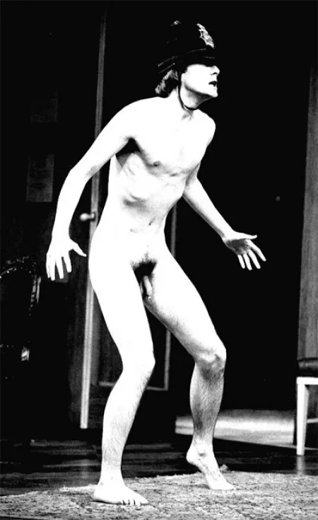 David Tennant, actor going full frontal on stage.