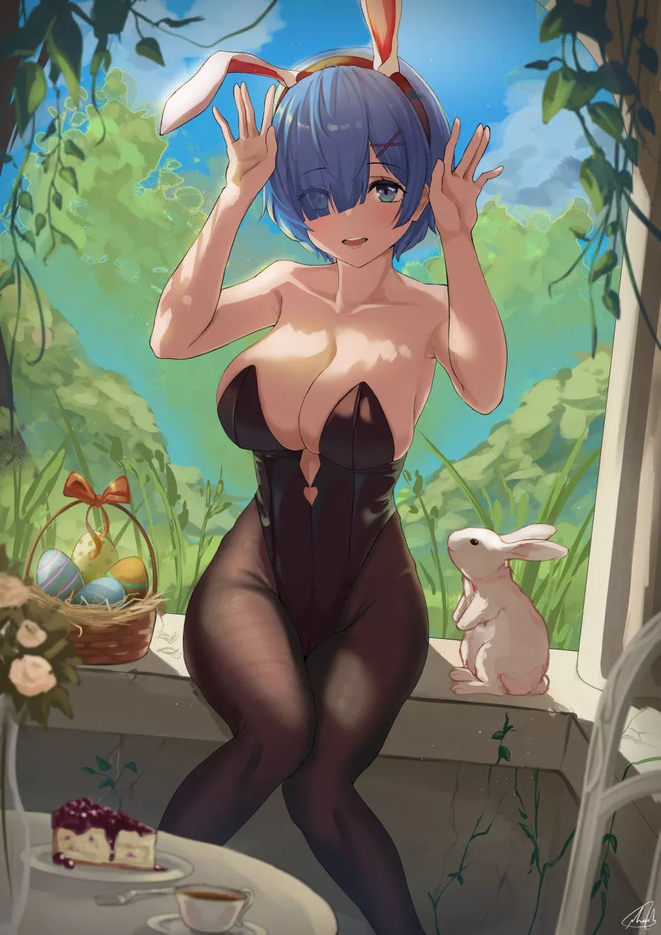 Day 15: Bunny Rem is adorabla