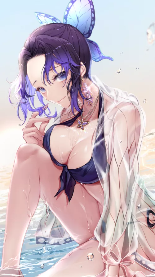 Day 36: Shinobu looking beautiful at the beach