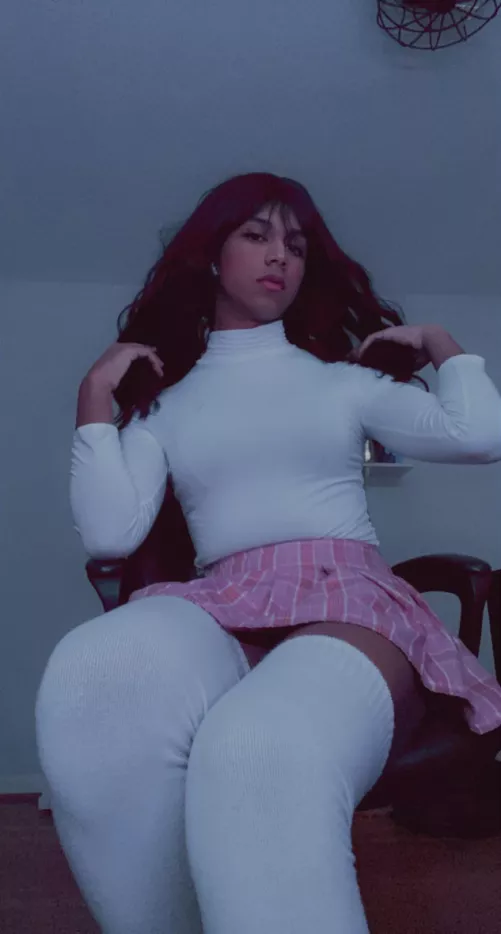 Decided to dress up before bed!