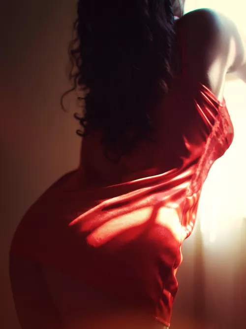 Desi boner material wrapped in red satin π