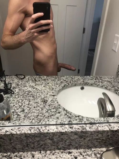 Dick in a mirror. Dick in a mirror.