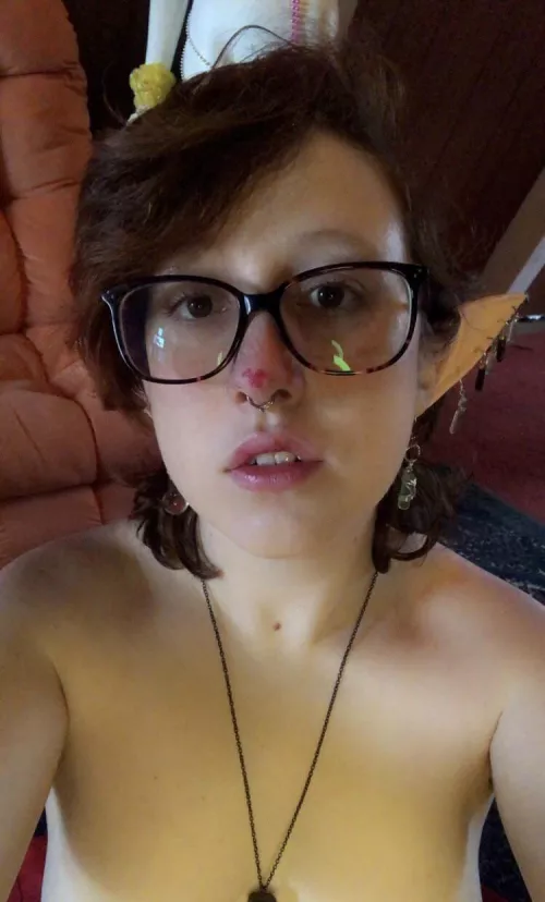 Did a little heart on my nose but it didn’t show up too well lol